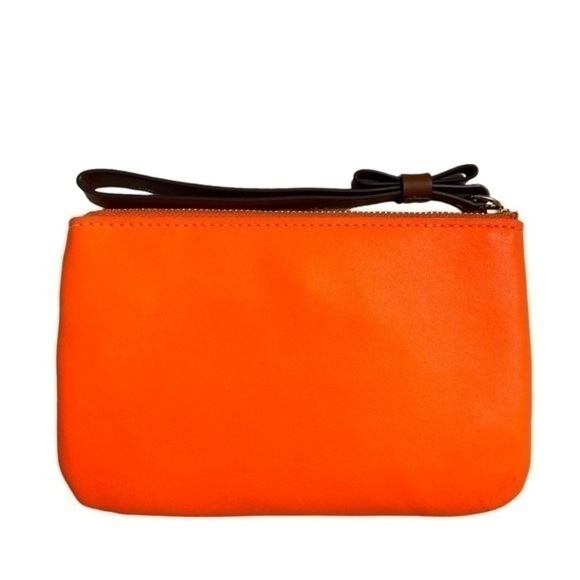 Kate spade orange wristlet bag